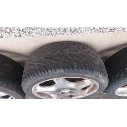 Four 18 x 8J Alloy wheels