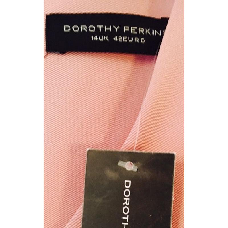 Dorothy Perkins powder pink dress size 14