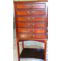 6 DRAWER VICTORIAN CABINET