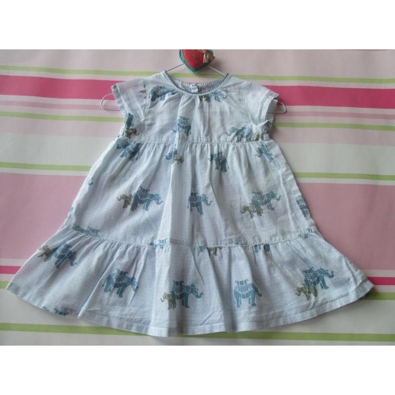 6-9 Months French Designer Petit Bateau Baby Girl Dress