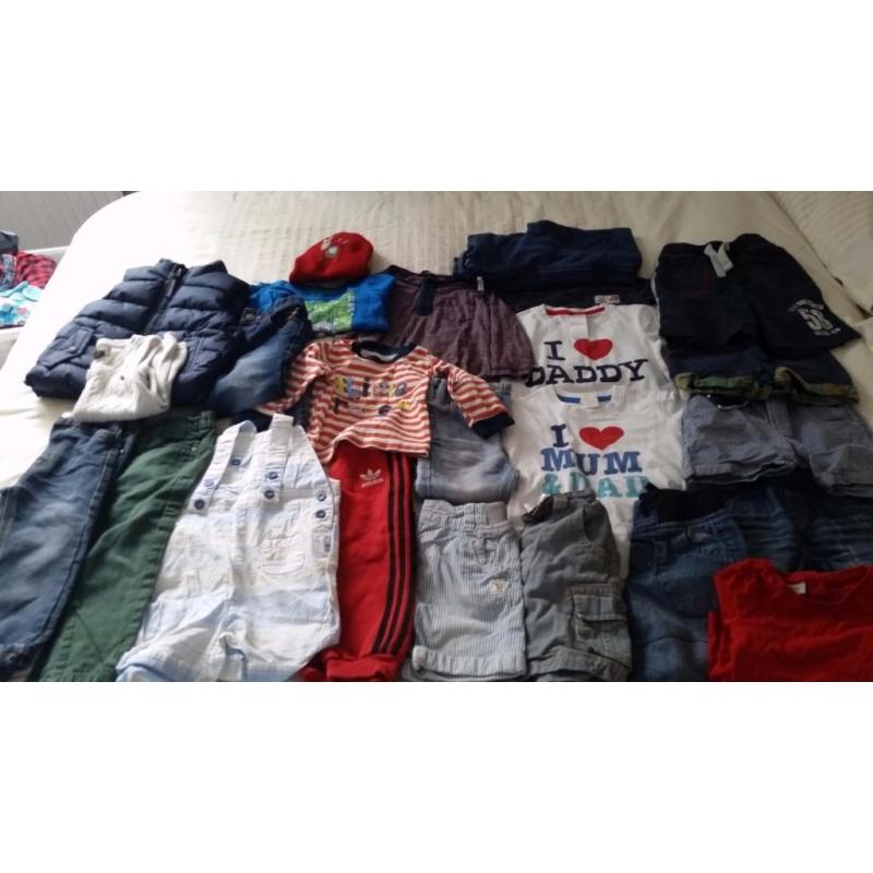 Bundle of boys clothes 12-18 months