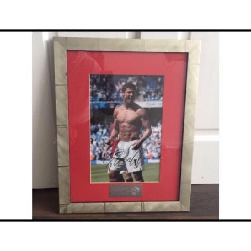 Authentic Framed Cristiano Ronaldo Signed Picture Manchester United