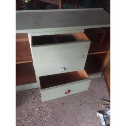 Solid Oak Heavy Sideboard - Need stripping down and restoring