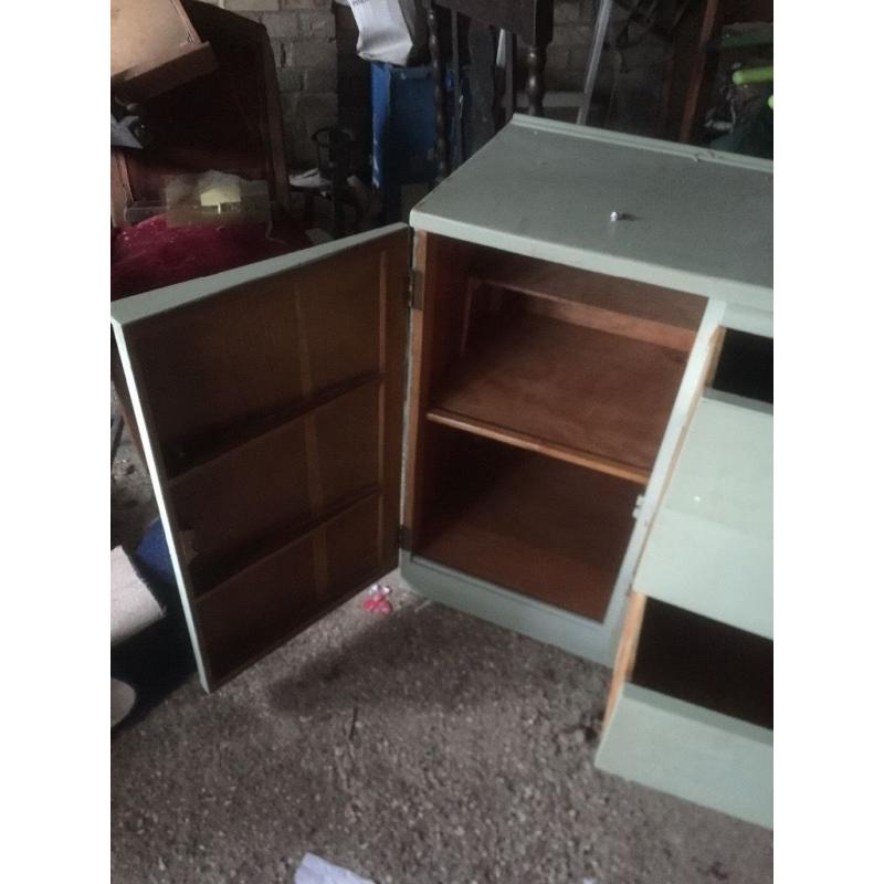 Solid Oak Heavy Sideboard - Need stripping down and restoring