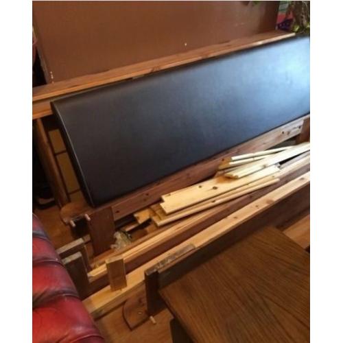 Pine double bed for sale