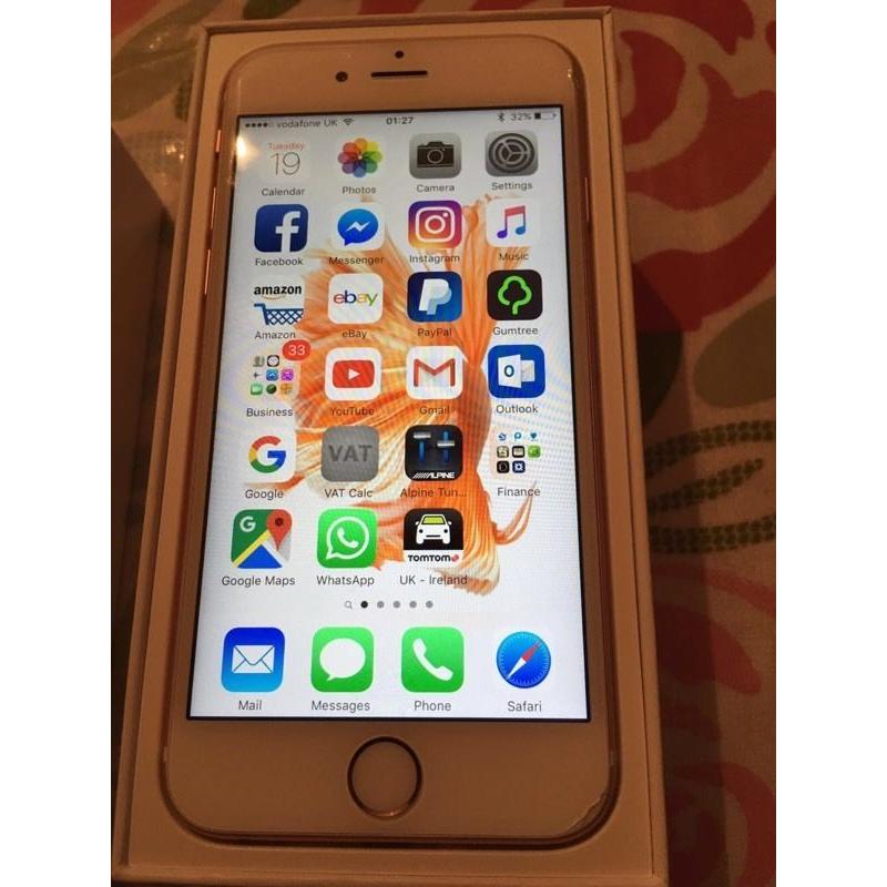 Apple iPhone 6s 64gb rose gold on Vodafone