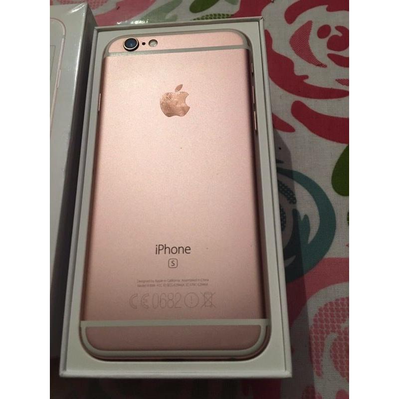 Apple iPhone 6s 64gb rose gold on Vodafone