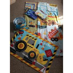 Toddler digger bedroom bundle