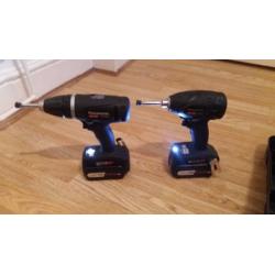 PANASONIC 18V 4.2Ah Li-ion DRILL DRIVER & IMPACT DRIVER TWIN PACK (2 x 4.2Ah) BLACK EDITION