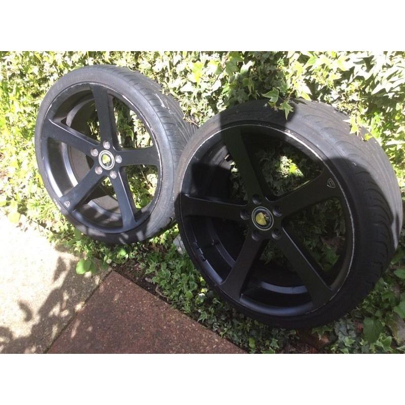 TOP OF THE LINE MATTE BLACK 19" ALLOYS FOR SALE