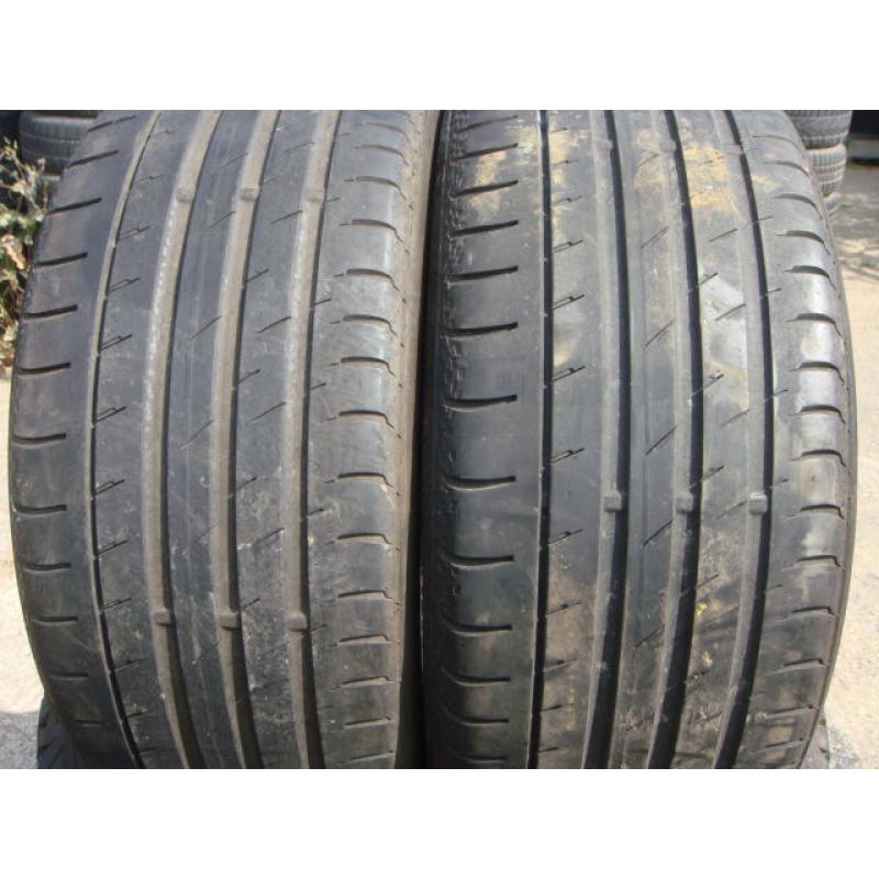 225/40/18 Continental x2 A Pair, 5mm+ (Part Worn Tyres Essex, RM6 6LU) Second Hand 255 35 235 245 19