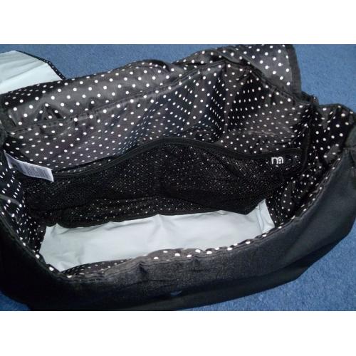 Black changing bag from Mothercare