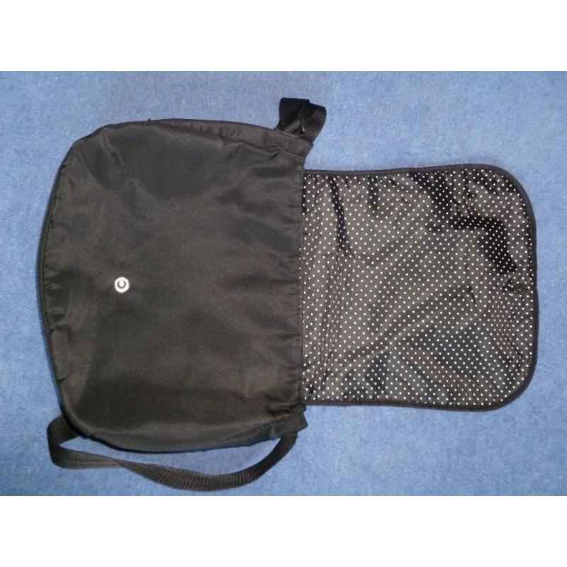 Black changing bag from Mothercare