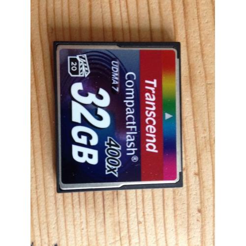 2 x Transcend 32gb CF Cards