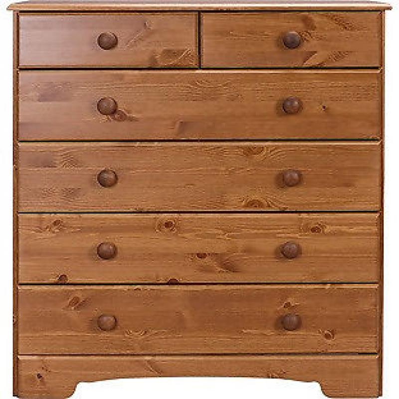 Nordic 4+2 Drawer Chest - Pine