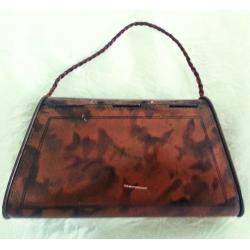 ANTIQUE TOFFEE TIN IN THE SHAPE OF A BAG