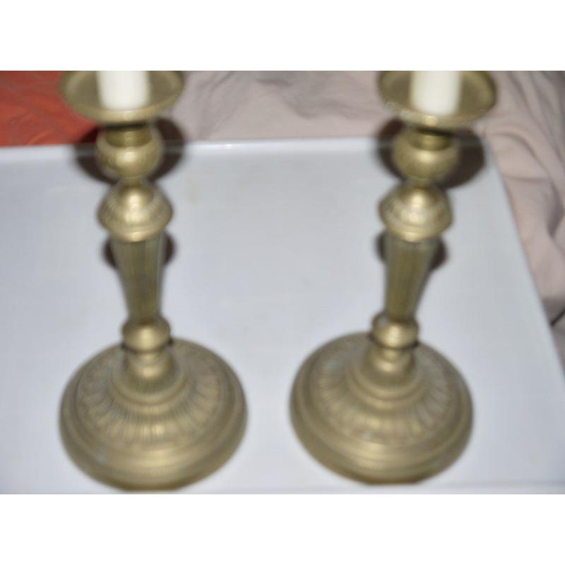 2 BRASS CANDLE STICKS