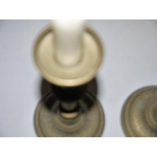 2 BRASS CANDLE STICKS