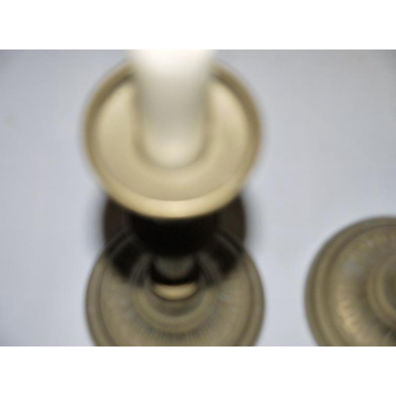 2 BRASS CANDLE STICKS