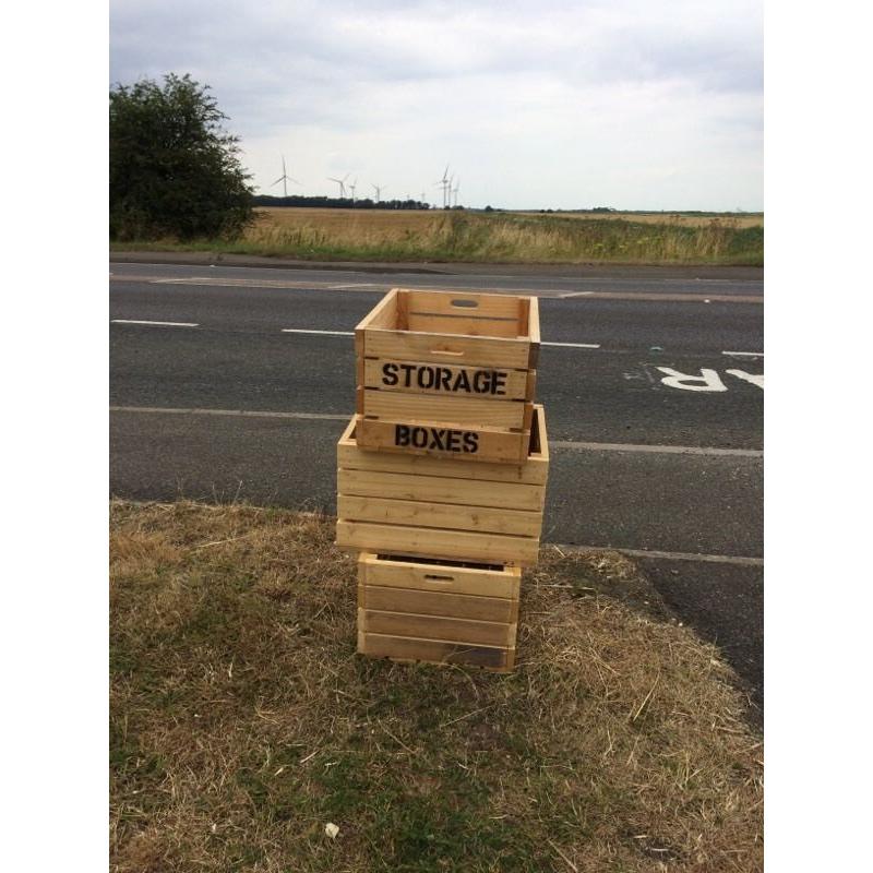 APPLE CRATES/ STORAGE BOXES