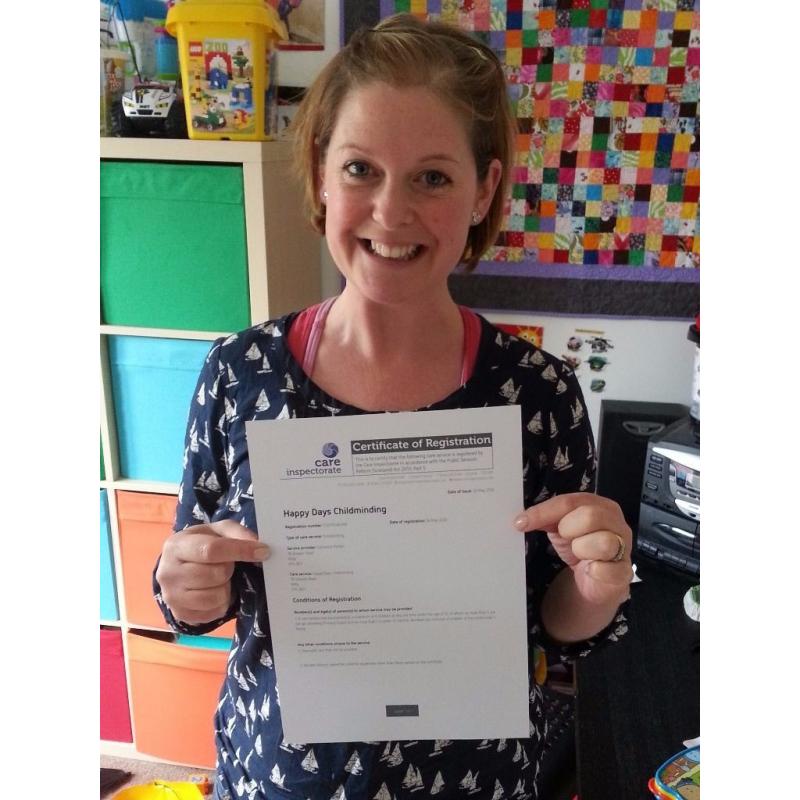 Registered and experienced Childminder in Kelty, Fife