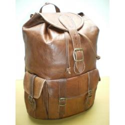 VINTAGE GENUINE LEATHER RUCKSACK BACKPACK