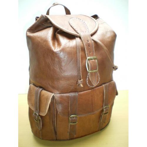 VINTAGE GENUINE LEATHER RUCKSACK BACKPACK