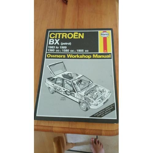 Haynes Citroën Bx (petrol)1983 to 1989 owners workshop manual