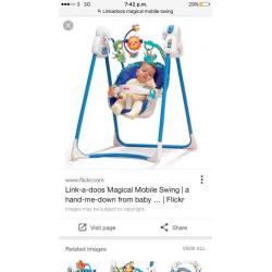 Fisher price linkadoos musical swing chair