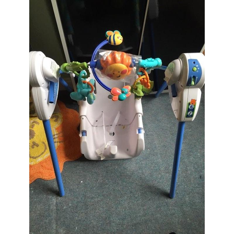Fisher price linkadoos musical swing chair