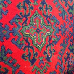 Wool carpet patterned