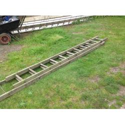 18ft wooden ladder