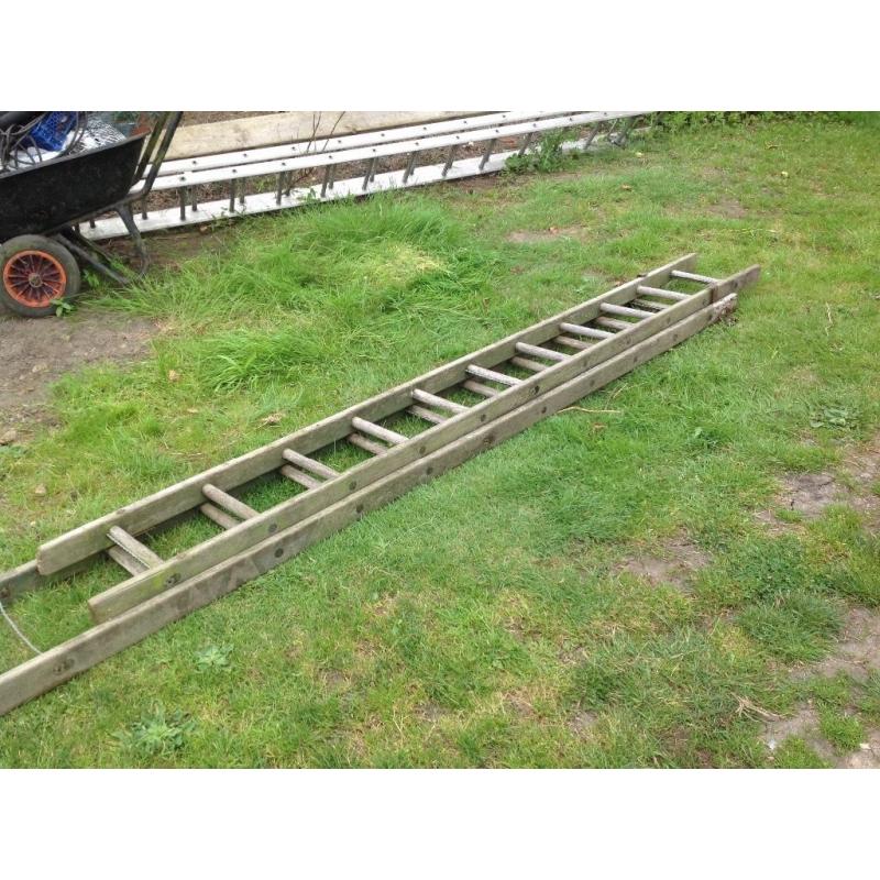 18ft wooden ladder