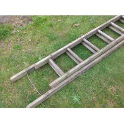 18ft wooden ladder