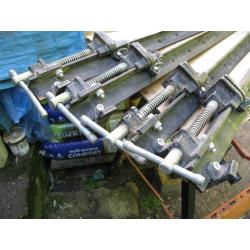 FOUR 5FT 6" T-BAR SASH CLAMPS 5FT CAPACITY