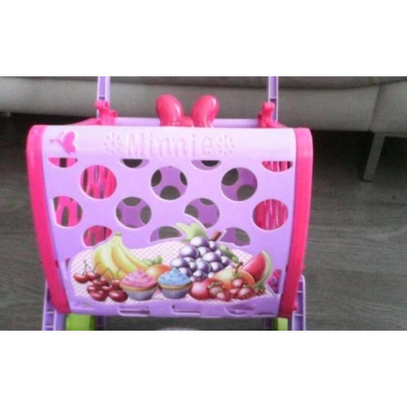 Kids pretend shopping trolley
