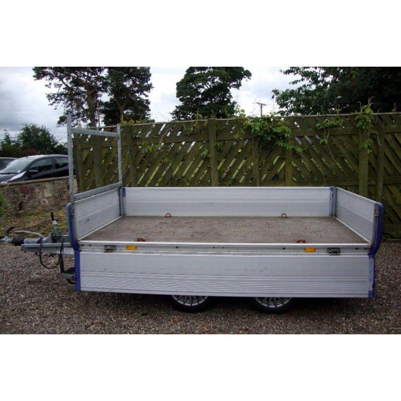 Ifor Williams Eurolight Dropside Trailer w Ladder Rack and 4 Lashing Rings