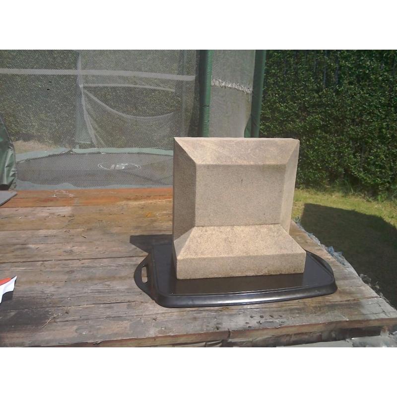 Small sandstone headstone / memorial.