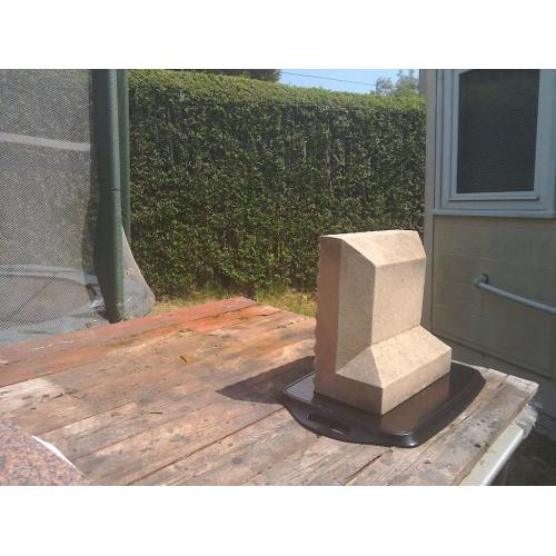 Small sandstone headstone / memorial.