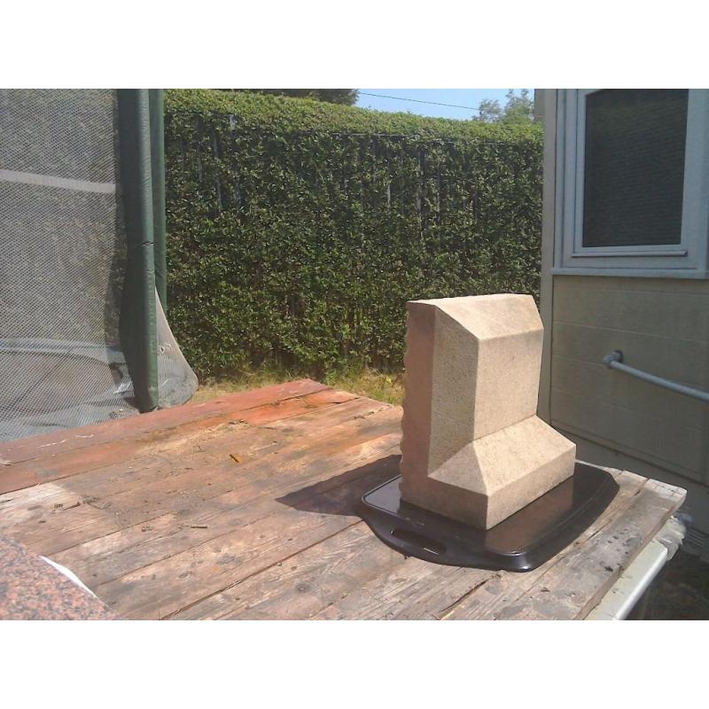 Small sandstone headstone / memorial.