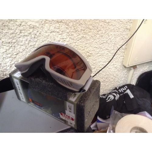 Snowboarding goggles and two pair snowboarding gloves