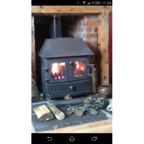 Multifuel stove 7-8 kw