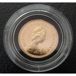 1979 Sovereign - Elizabeth II, Decimal Portrait IN CASE FROM ROYAL MINT SOLID 22 CT GOLD