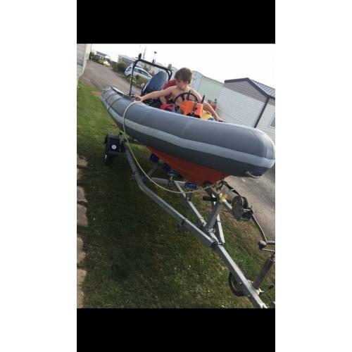 Avon Searider rib 50hp Yamaha Outboard engine