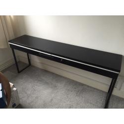 IKEA black gloss dressing side table