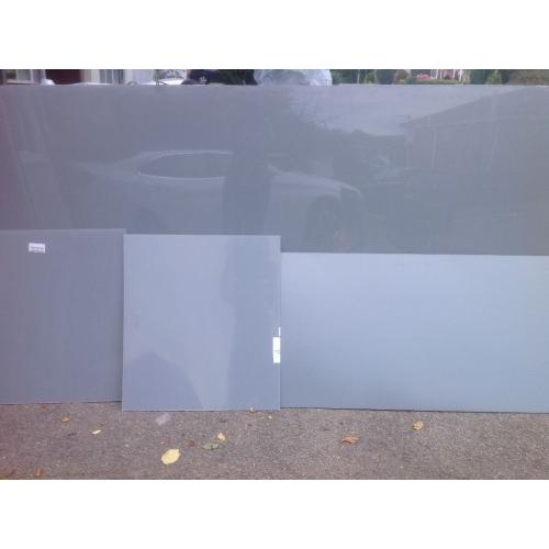 Lustralite grey acrylic panels