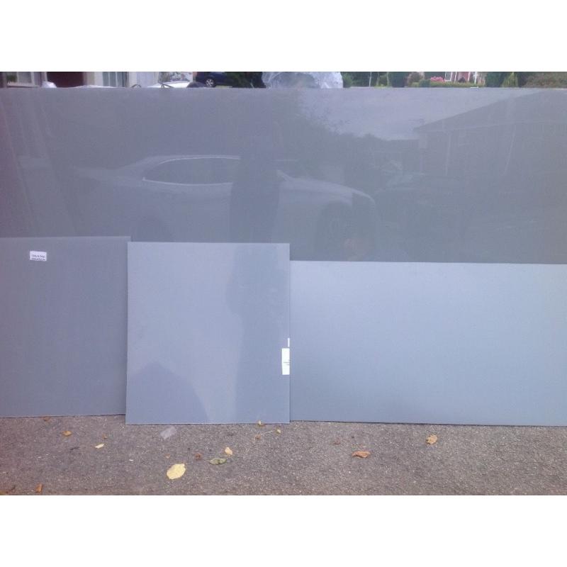 Lustralite grey acrylic panels