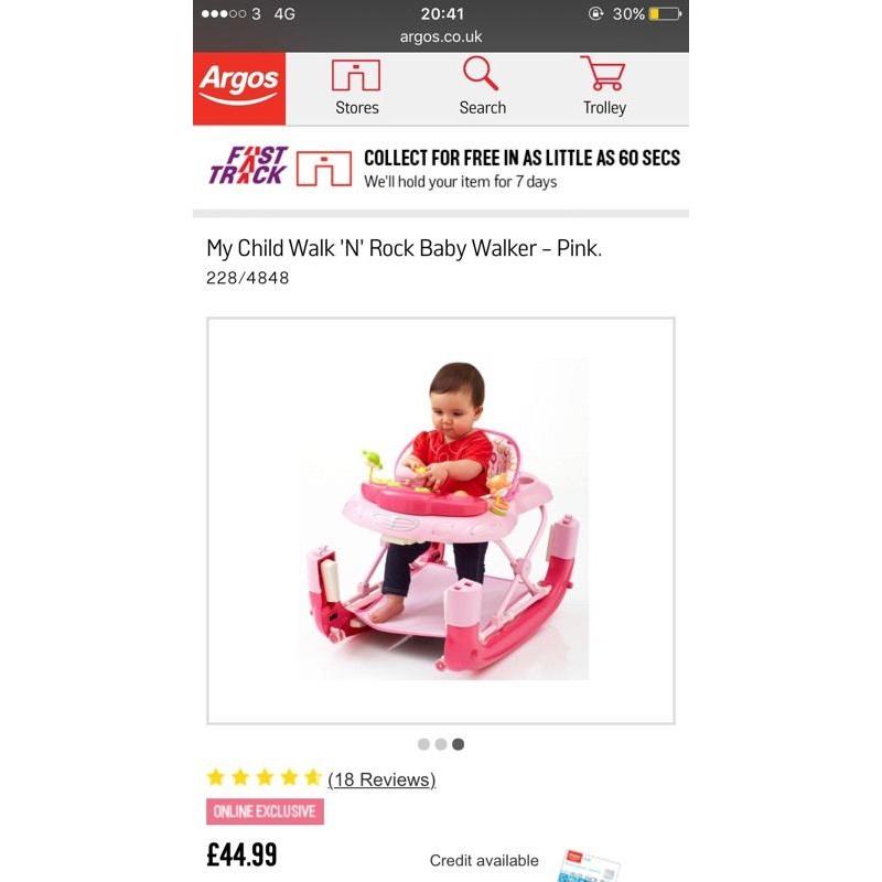 Rocker / walker pink