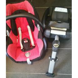 Baby car seat with isofix
