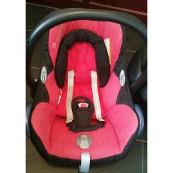 Baby car seat with isofix